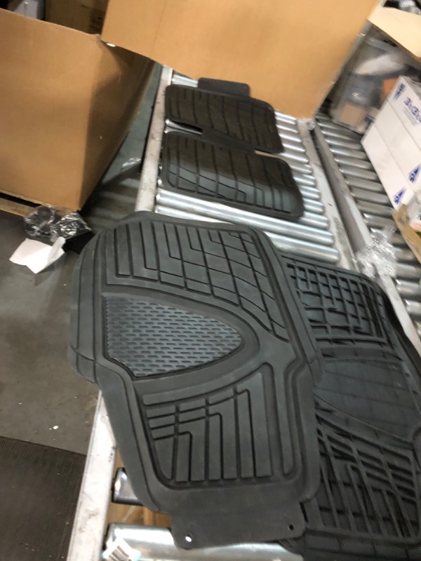 Photo 3 of BDK Contour Pro Liners - Heavy Duty Rubber Floor Mats for Car SUV Truck & Van - All Weather Protection (Pro Liner)