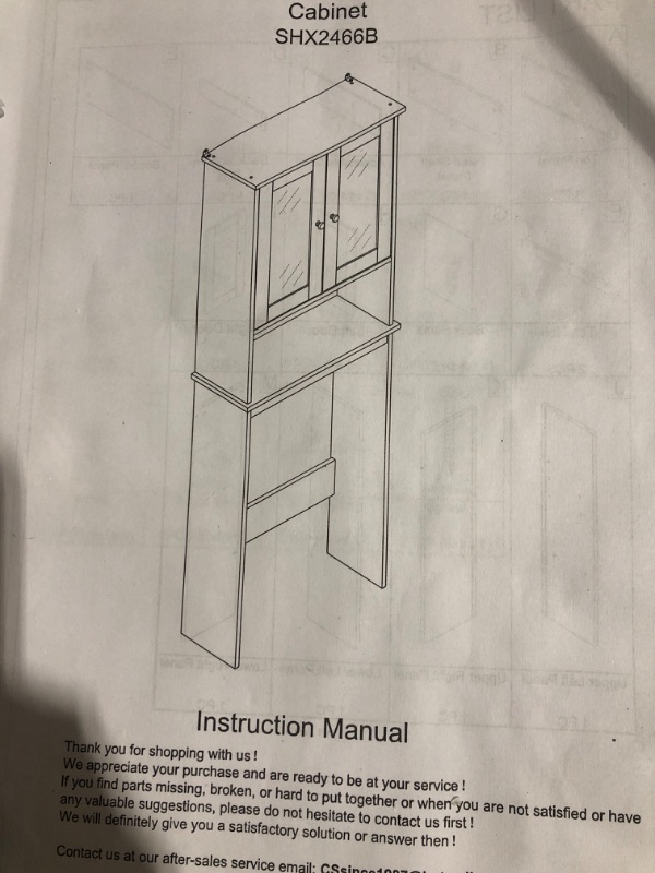 Photo 4 of * important * see clerk notes *
Shintenchi Over The Toilet Storage Cabinet, Bathroom Above The Toilet Rack, Bathroom Adjustable Shelf Organizer 