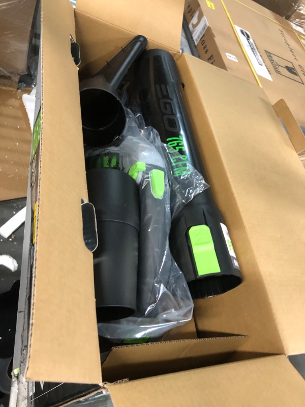 Photo 3 of **BATTERY AND CHARGER DO NOT WORK**
EGO Power+ LB7654 765 CFM Variable-Speed 56-Volt Lithium-ion Cordless Leaf Blower 5.0Ah Battery and Charger Included, Black 765 CFM Blower Kit  w/ 5.0Ah Battery