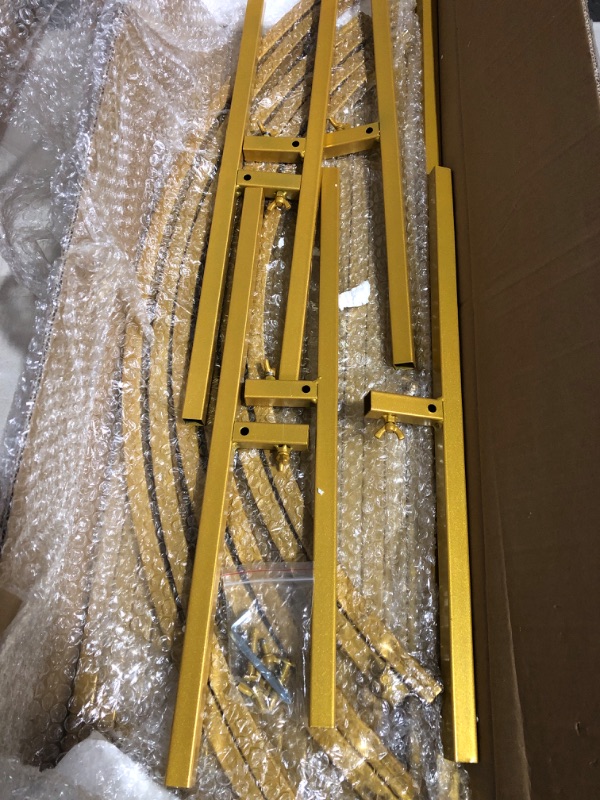 Photo 1 of * used * previously opened *
Wokceer Wedding Arch Backdrop Stand 7.2FT, 6.6FT, 6FT Set of 3 Gold Metal Arch Backdrop Stand