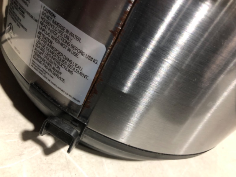 Photo 5 of ***USED - DIRTY - POWERS ON - SEE COMMENTS***
Instant Pot Duo Crisp 11-in-1 Air Fryer and Electric Pressure Cooker Combo with Multicooker Lids 8QT Crisp (Stainless Steel)