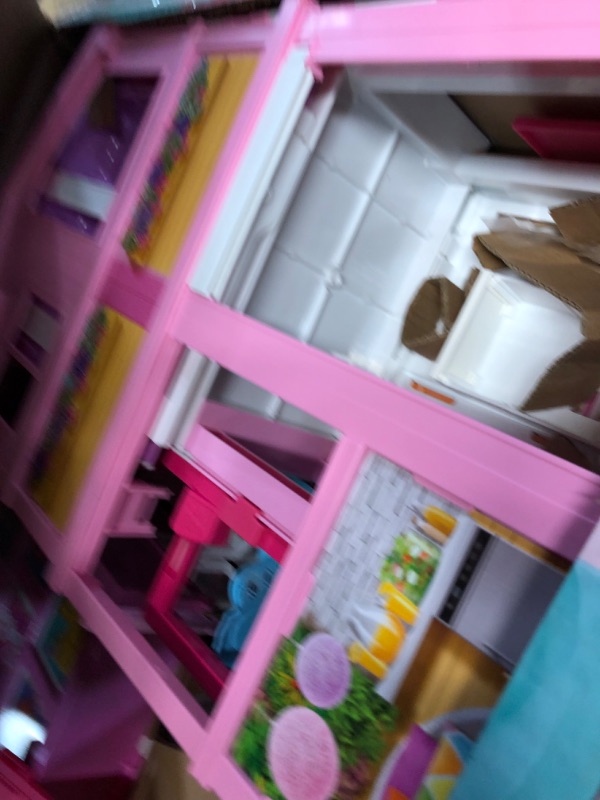 Photo 2 of Barbie Dreamhouse 2023, Pool Party Doll House with 75+ Pieces and 3-Story Slide, Barbie House Playset, Pet Elevator and Puppy Play Areas?