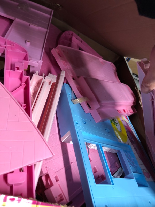 Photo 4 of Barbie Dreamhouse 2023, Pool Party Doll House with 75+ Pieces and 3-Story Slide, Barbie House Playset, Pet Elevator and Puppy Play Areas?