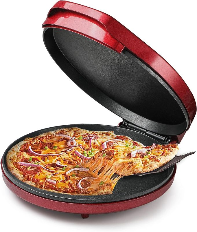 Photo 1 of (READ NOTES) COMMERCIAL CHEF Countertop Pizza Maker, Indoor Electric Countertop Grill, Quesadilla Maker with Variable Temperature
