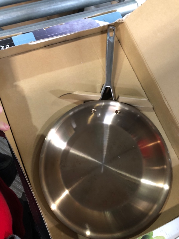 Photo 2 of (READ NOTES) Anolon Tri-Ply Clad Stainless Steel French Skillet/Fry Pan, 12.75' - 31510
