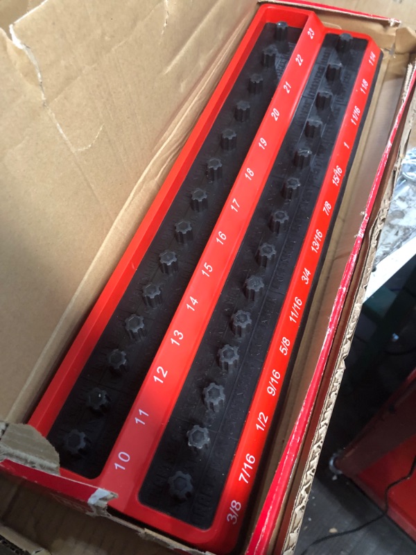 Photo 1 of CRAFTSMAN Socket Peg Holder, Tool Tray Storage Organizer, 1/2 Inch Drive (CMMT99416) 1/2-Inch Drive Holder