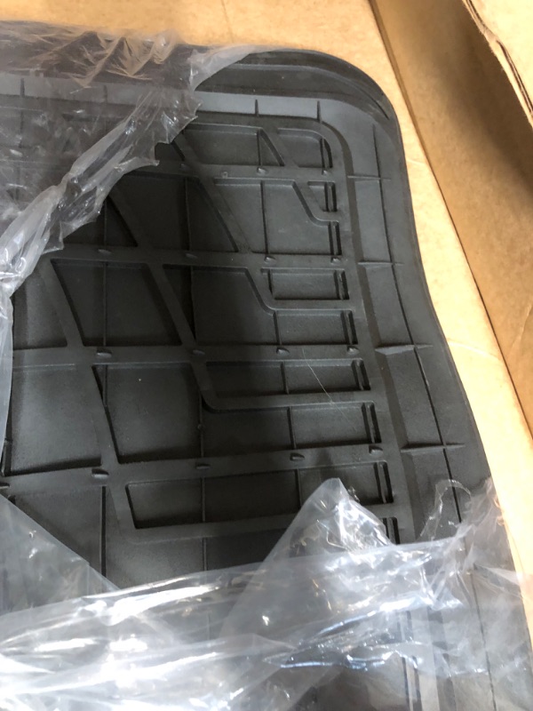 Photo 2 of MAXLINER Custom Fit Floor Mats 3 Row Liner Set Black Compatible with 2012-2020 Dodge Journey with 1st Row Dual Floor Hooks