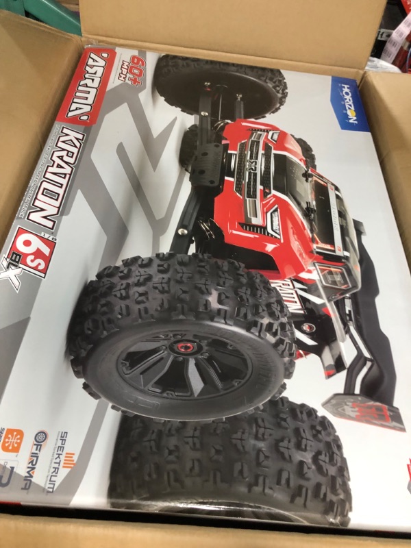 Photo 3 of ARRMA RC Truck 1/8 KRATON 6S V5 4WD BLX Speed Monster Truck with Spektrum Firma RTR, Blue, ARA8608V5T2