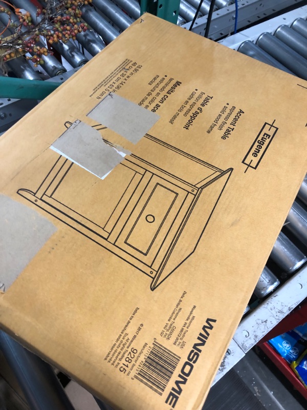 Photo 1 of **PARTS ONLY/NONRETURNABLE**BROKEN PIECES PICTURED**
Winsome Eugene Accent Table, 18.9 inches, Espresso & Wood Claire Accent Table, Black Espresso Eugene Accent Table 