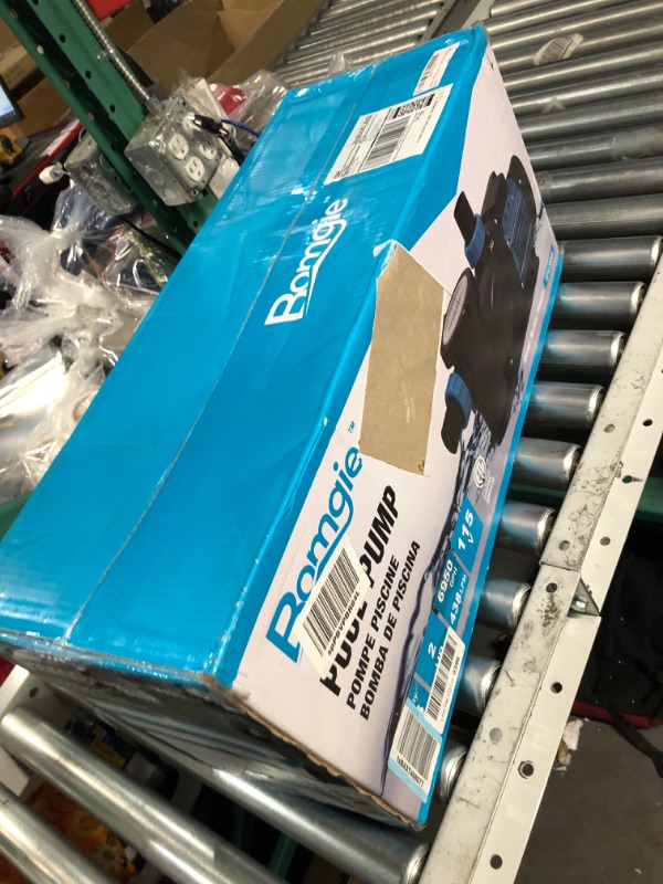 Photo 1 of BOMGIE 2HP Pool Pump Inground, 7860 GPH Above Ground Swimming Pool Pump, 115V High Flow Single Speed Powerful Self Priming Pool Pumps with Strainer Basket, Energy Saving, Low Noise Single Speed 2 Hp Single Speed