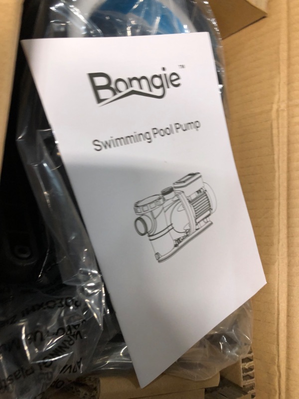 Photo 1 of BOMGIE 2HP Pool Pump Inground, 7860 GPH Above Ground Swimming Pool Pump, 115V High Flow Single Speed Powerful Self Priming Pool Pumps with Strainer Basket, Energy Saving, Low Noise Single Speed 2 Hp Single Speed
