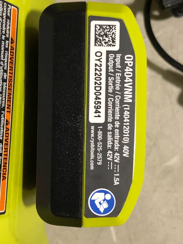 Photo 8 of ***USED - BATTERY MISSING - UNABLE TO TEST***
40V Brushless 125 MPH 550 CFM Cordless Battery Whisper Series Jet Fan Blower with 4.0 Ah Battery and Charger