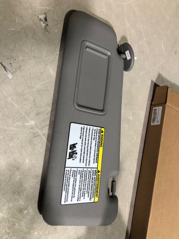 Photo 2 of ***USED - UNABLE TO TEST***
SAILEAD Left Driver Side Sun Visor Replacement Compatible with Toyota Highlander 2008 2009 2010 2012 2013 with Light 74320-48500-B0, Grey Grey Left Driver Side