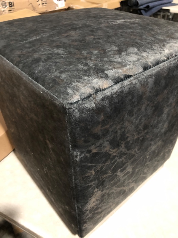 Photo 3 of * see all images *
Joveco Square Velvet Ottoman Upholstered Footrest Stool with Silver Plating Base