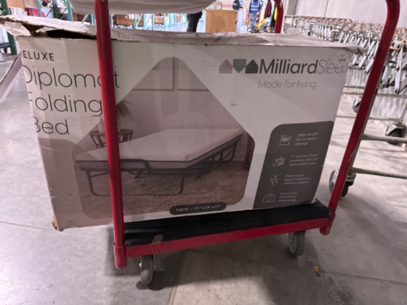 Photo 5 of ***MAT ONLY***Milliard Deluxe Diplomat Folding Bed Twin