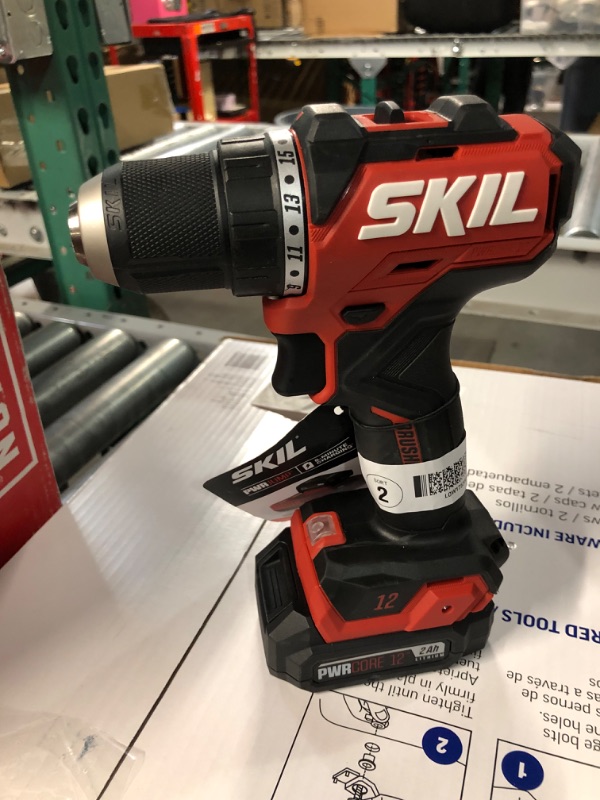 Photo 2 of **NO CHARGER INCLUDED**  SKIL PWR CORE Compact 20-volt 1/2-in Brushless Cordless Drill 