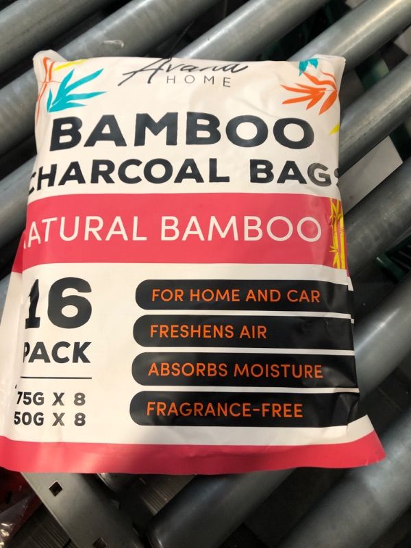 Photo 2 of (16 Pack) Bamboo Charcoal Air Purifying Bag - Charcoal Bags Odor Absorber, for Car, Home & Shoes - Activated Charcoal , Fragrance-Free Odor Eliminator (8x75g, 8x50g)