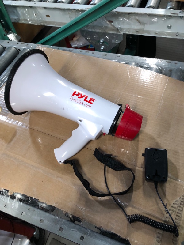 Photo 2 of ***NOT FUNCTIONAL - FOR PARTS ONLY - NONREFUNDABLE - SEE COMMENTS***
Pyle 40 Watt Professional Megaphone Clear Sound & Ergonomic Grip - Multi-Function with Talk