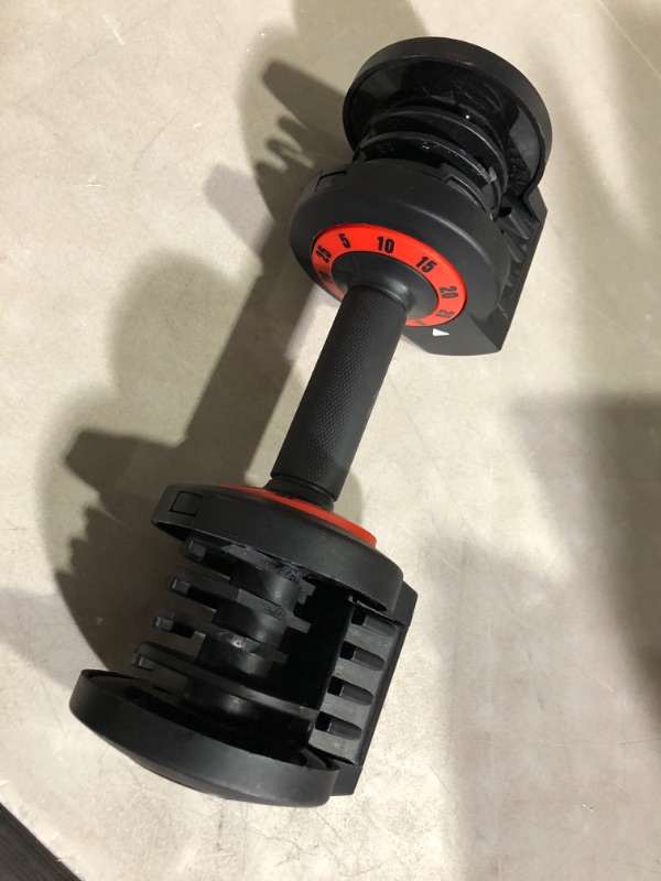 Photo 3 of ***DAMAGED - NOT FUNCTIONAL - SEE PICTURES - FOR PARTS ONLY - NONREFUNDABLE***
Adjustable Dumbbells 25/55LB Single Dumbbell Weights, 5 in 1