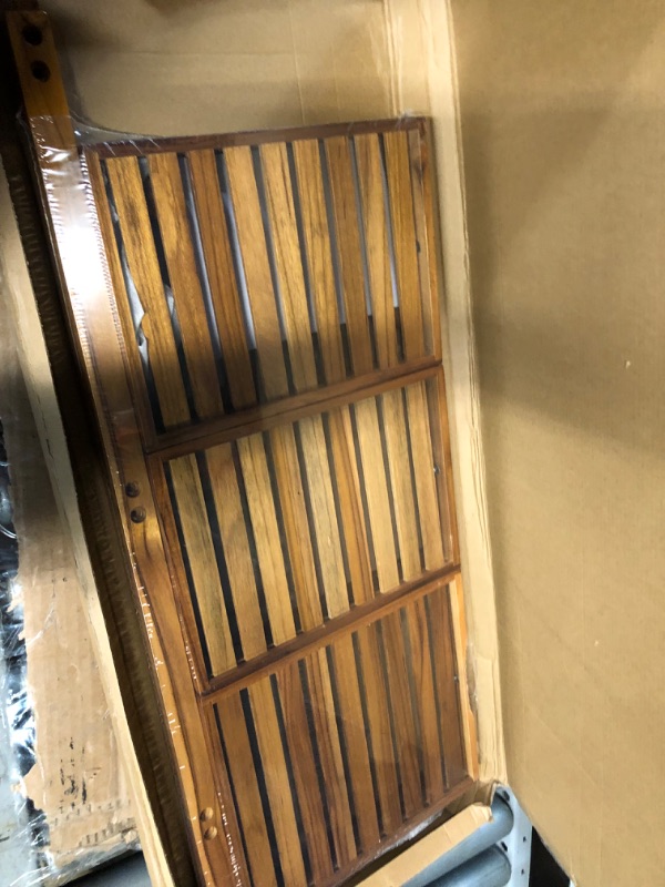 Photo 2 of ***DAMAGED - SEE PICTURES - NO PACKAGING - LIKELY MISSING PARTS***
Utoplike Teak Wood Bathroom Shelf Organizer Stand, Bathroom Standing Shelf Shower Caddy Units