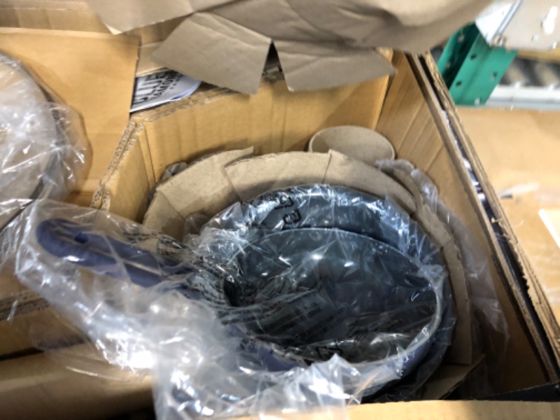 Photo 1 of Blue Diamond Cookware Diamond Infused Ceramic Nonstick 20 Piece Cookware Bakeware Pots and Pans Set, Blue & Cookware Diamond Infused Ceramic Nonstick, 11' Griddle Pan, Blue