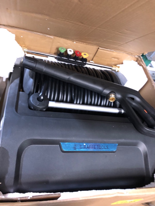 Photo 1 of ***NOT FUNCTIONAL - FOR PARTS ONLY - NONREFUNDABLE - SEE COMMENTS***
Giraffe Tools Grandfalls Pressure Washer, Wall Mounted Electric Pressure Washer, Outdoor