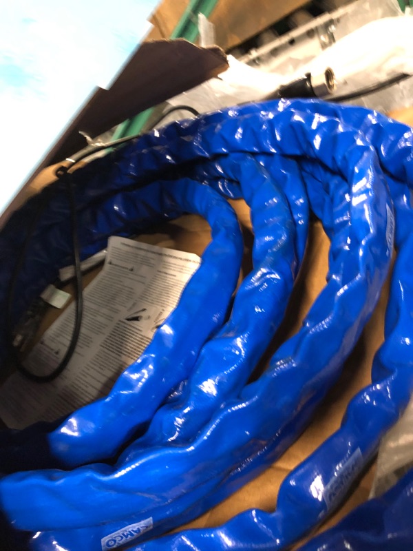 Photo 1 of Camco Heated Drinking Water Hose, - 20° F, 50-Foot, 5/8-Inch ID (22912-A) 50' Cold Weather (Freeze Protection to - 20?F) Frustration-Free Packaging