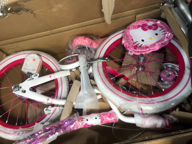 Photo 2 of ***USED - LIKELY MISSING PARTS - SEE COMMENTS***
Dynacraft 16" Girls' Hello Kitty Bike, Pink/White