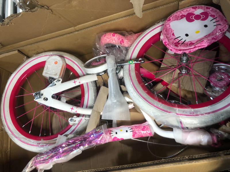 Photo 3 of ***USED - LIKELY MISSING PARTS - SEE COMMENTS***
Dynacraft 16" Girls' Hello Kitty Bike, Pink/White