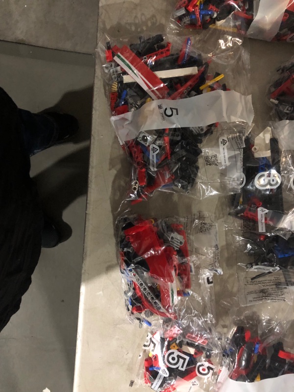 Photo 5 of **ALL BAGS OPEN.*LOOSE PIECES*POSSIBLE MISSING PIECES***
LEGO Technic Ferrari 488 GTE “AF Corse #51” 42125 Building Set for Adults (1,684 Pieces)