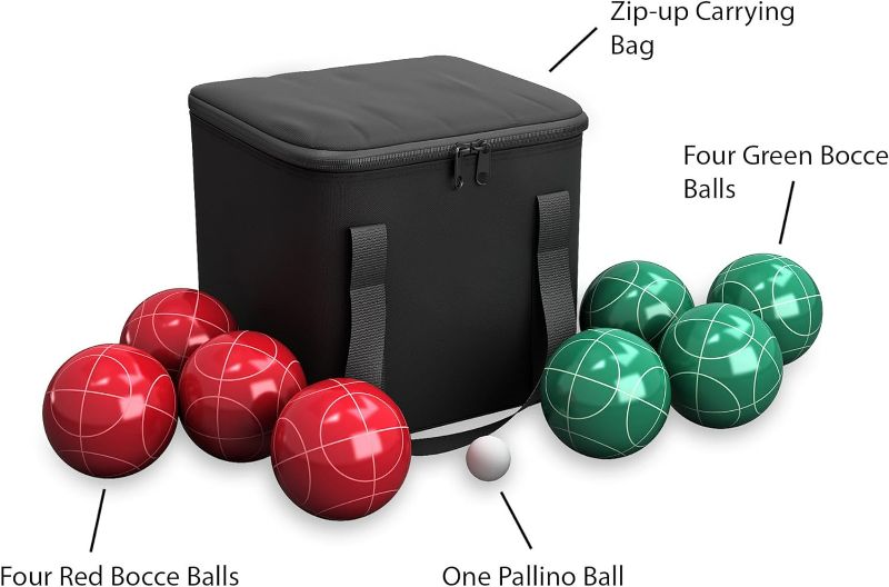 Photo 1 of ***MISSING PARTS - SEE COMMENTS***
Family Outdoor Bocce Game for Backyard, Lawn, or Beach Use - Group of Red and Green Balls