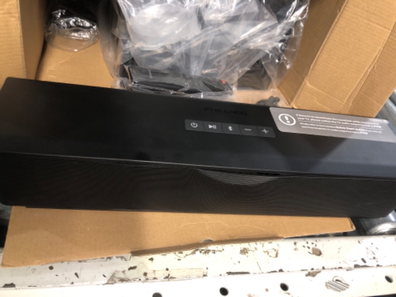 Photo 5 of PHEANOO 2.1 Compact Sound Bars for TV with Subwoofer, HDMI ARC/Bluetooth 5.0/Optical/AUX/RCA Connection, Remote Control, 