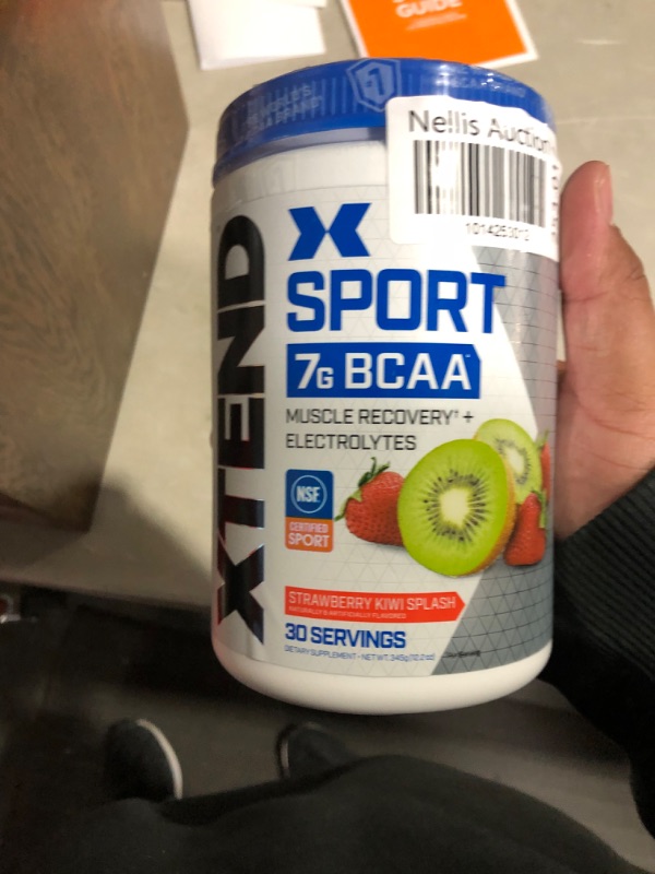 Photo 3 of **EXP 12/2023**
XTEND Sport BCAA Powder Strawberry Kiwi Splash - Electrolyte Powder 