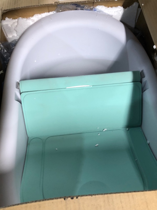 Photo 3 of 4-in-1 Grow-with-Me Bath Tub by Frida Baby Transforms Infant Bathtub to Toddler Bath Seat with Backrest for Assisted Sitting in Tub