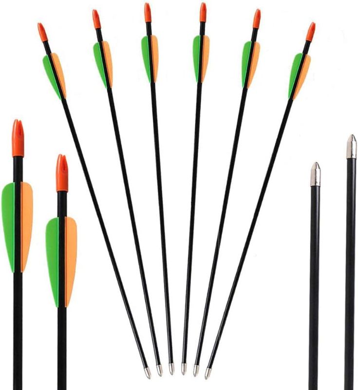 Photo 1 of * 12 count *
TOPARCHERY Fiberglass Arrows Archery 15 Inch Target Shooting Practice Safetyglass