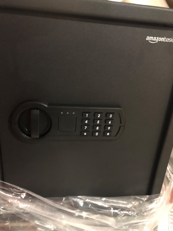 Photo 3 of **MISSING KEYS**SEE NOTES 
Amazon Basics Steel Home Security Safe with Programmable Keypad 1.8 Cubic Feet, 