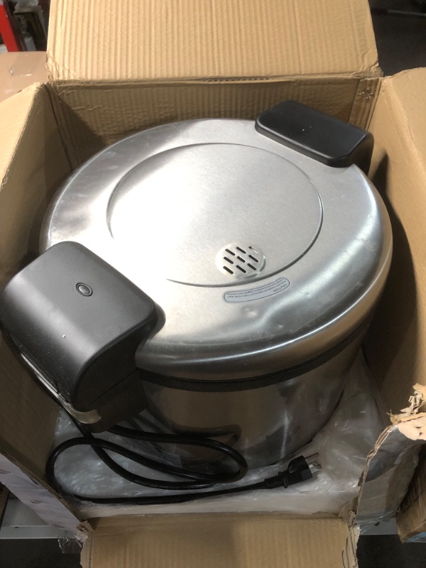 Photo 2 of (NON-FUNCTIONAL) Aroma Housewares 60-Cup (Cooked) (30-Cup UNCOOKED) Commercial Rice Cooker, Stainless Steel Exterior (ARC-1130S)