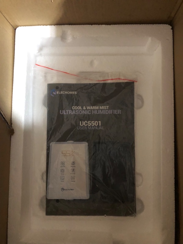 Photo 4 of ***USED*WET INSIDE*MISSING REMOTE***
Elechomes Humidifiers for Bedroom (6L), Ultra-Quiet Warm and Cool Mist Humidifiers