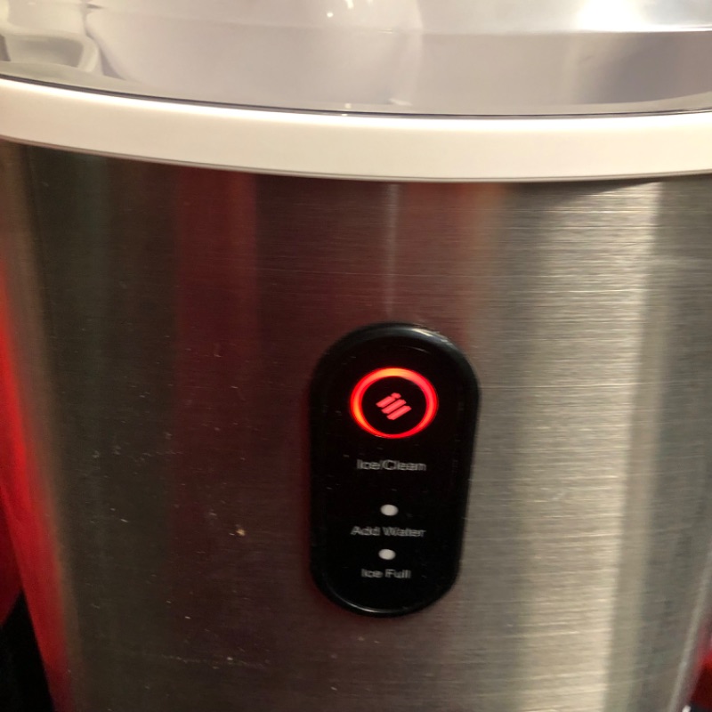 Photo 1 of ecozy Nugget Ice Maker Countertop - Chewable Pellet Ice Cubes, 33 lbs Daily Output, Stainless Steel Housing, Self-Cleaning Ice Machine with Ice Bags for Parties, Kitchen, Bar, Office, Silver