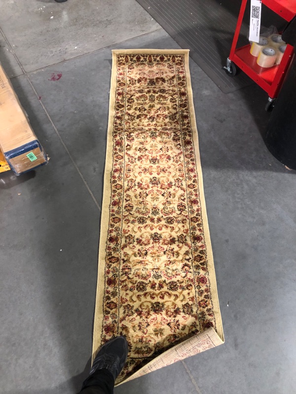 Photo 4 of ***USED - DIRTY - NO PACKAGING***
Home Dynamix Royalty Elati Traditional Ornate Damask Runner Area Rug Ivory/Beige 1'9" x 7'2"