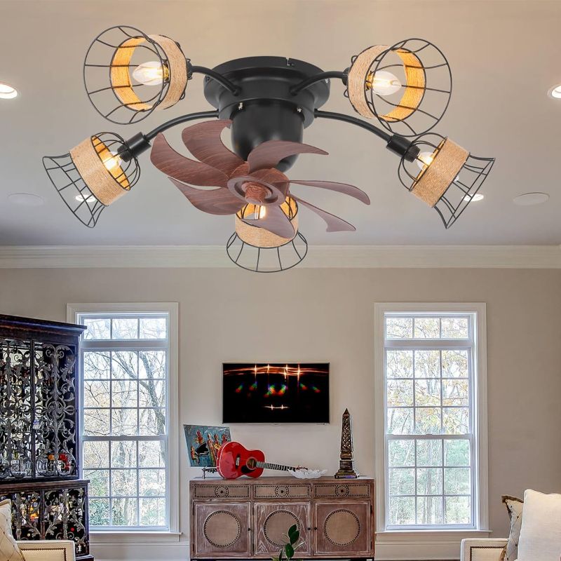 Photo 1 of **STOCK PHOTO FOR REFERENCE SEE PHOTOS**
Ceiling Fan with Lights and Remote, Small Rustic Farmhouse