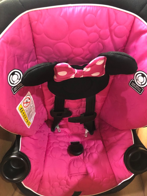 Photo 2 of Disney Baby Onlook 2-in-1 Convertible Car Seat, Rear-Facing 5-40 pounds and Forward-Facing 22-40 pounds and up to 43 inches, Mouseketeer Minnie