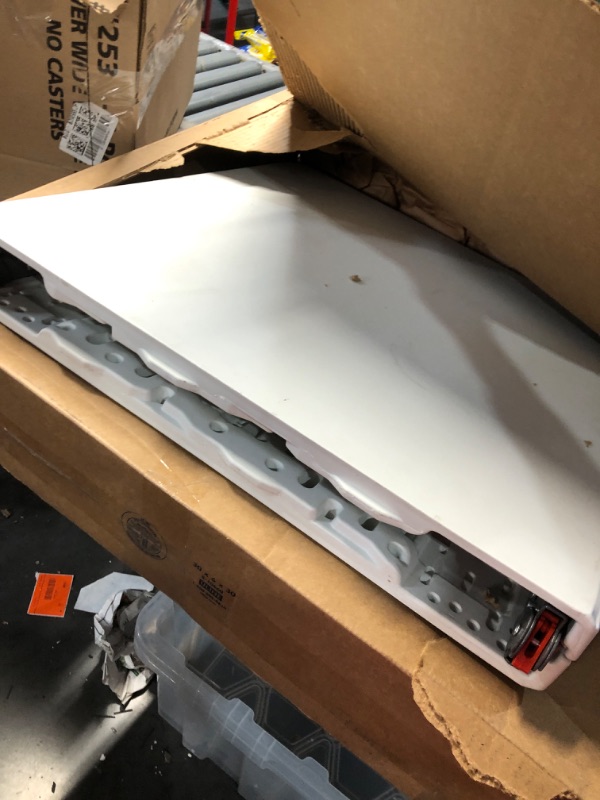 Photo 1 of SUPER DEAL Portable 4 Foot Plastic Folding Table, 48"x24"