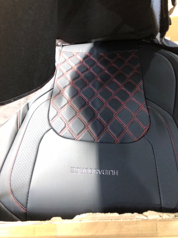 Photo 2 of Huidasource Seat Covers, Faux Leather Front & Rear Truck Seat Covers 5 Pieces