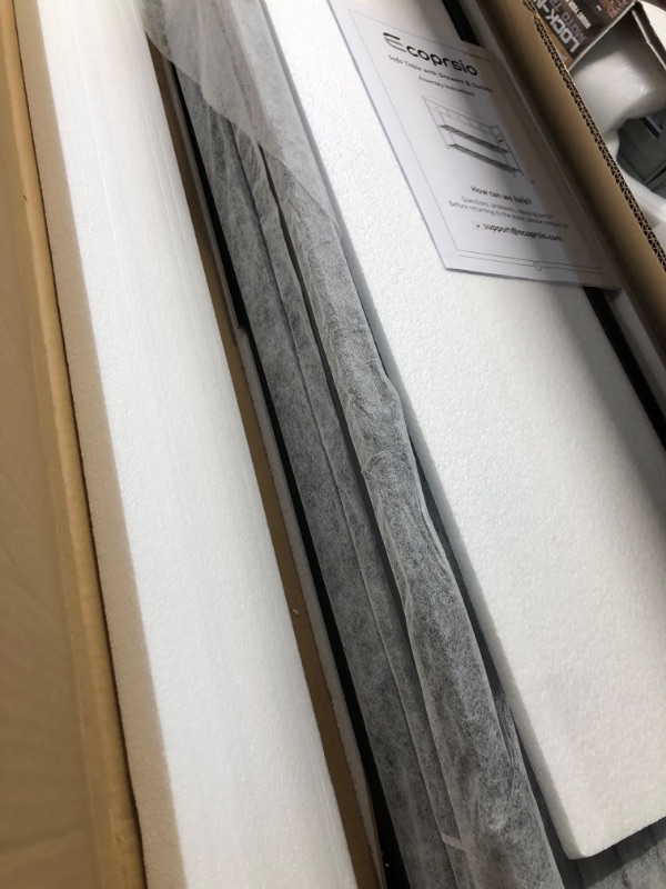 Photo 1 of Ecoprsio 47'' Entryway Table with Outlets and USB Ports, Console Table with 3 Drawers