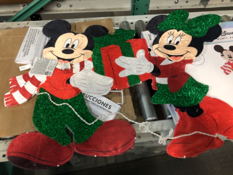 Photo 2 of (READ NOTES) Disney Magic Holiday Mickey & Minnie Mouse Lighted Yard Decor - Gift