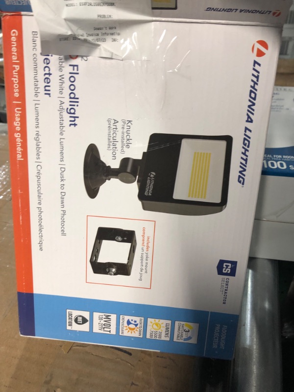 Photo 3 of *non refundable* Lithonia Lighting ESXF2 ALO SWW2 KY DDB M2 Outdoor LED Switchable Floodlight
