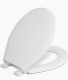 Photo 1 of *see notes* Project Source Plastic White Round Soft Close Toilet Seat
