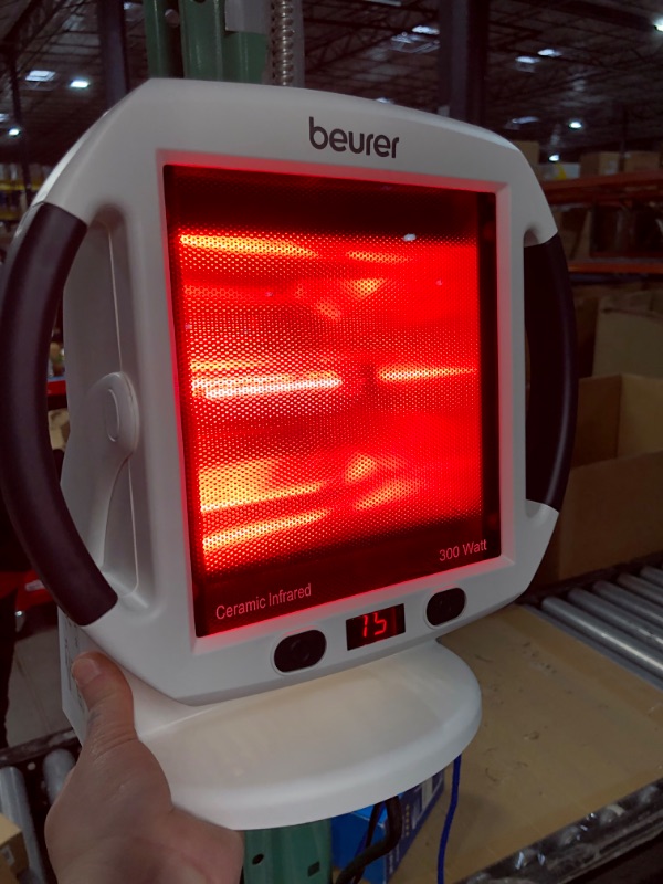 Photo 5 of Beurer IL50 Infrared Heat Lamp, Red Light Heat Device (Portable), 300W, Safety-Features