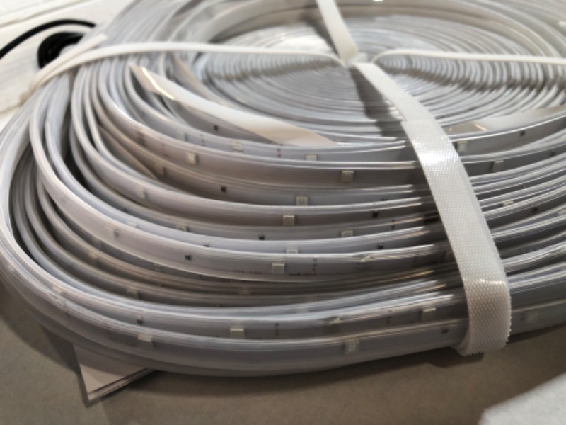 Photo 1 of 200ft Outdoor LED Strip Lights Waterproof 1 Roll,IP68 Outside Led Light Strips Waterproof with App and Remote,Music Sync RGB Exterior Led Rope Lights with Self Adhesive Back for Deck,Balcony,Pool
